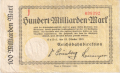 Germany 2 100 Milliarden Mark, 24.10.1923